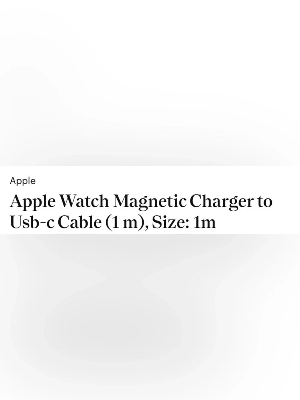 Apple Store White Braided Magnetic Fast Charging Cable with USB-C